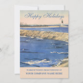 WATERVERF LOGO NAUTISCH LICHT HUIS FEESTDAGENKAART (Voorkant)