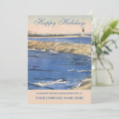 WATERVERF LOGO NAUTISCH LICHT HUIS FEESTDAGENKAART (Staand voorkant)