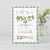 Waterverf lokaal geteeld Baby shower Kaart (Staand voorkant)