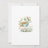 Waterverf lokaal geteeld Baby shower Kaart (Achterkant)