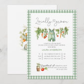 Waterverf lokaal geteeld Baby shower Kaart (Voorkant / Achterkant)