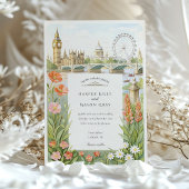 Waterverf Londen Big Ben Wedding Kaart