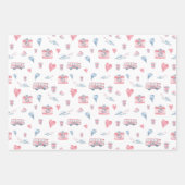 Waterverf Londen Pattern Inpakpapier Vel (Voorkant 2)