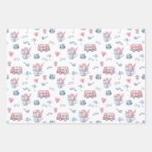 Waterverf Londen Pattern Inpakpapier Vel (Voorkant)