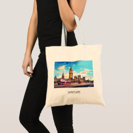 Waterverf Londen Tote Bag