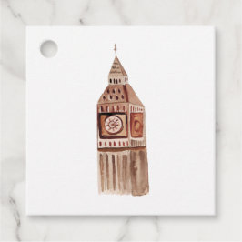 Waterverf London UK Destination Wedding Bedankjes Labels