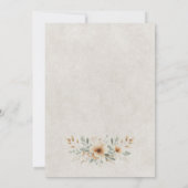 Waterverf Longhorn schedel bruiloft Kaart (Achterkant)