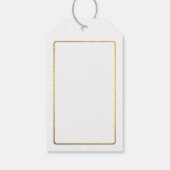 Waterverf loof tropisch cadeaulabel (Achterkant)