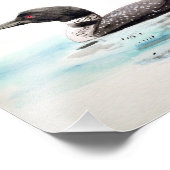 Waterverf Loon Art Foto Afdruk (Hoek)