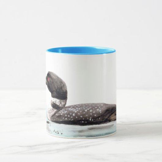 Waterverf Loon Art Mok (Midden)