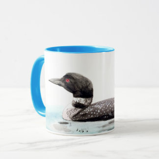 Waterverf Loon Art Mok