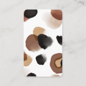 Waterverf | Loopspatafdruk | ABSTRACT Visitekaartje (Achterkant)