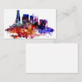 Waterverf Los Angeles Visitekaartje (Voorkant / Achterkant)