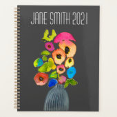 Waterverf Losse bloemige Planner (Voorkant)