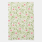 Waterverf losse expressie Summer floral Theedoek (Verticaal)
