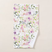 Waterverf losse expressieve lentesflorale bad handdoek (Handdoek)