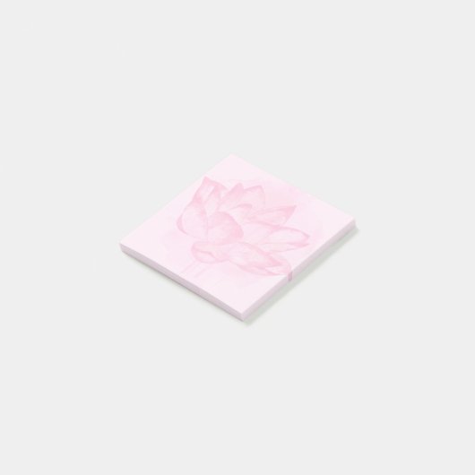 Waterverf Lotus 3x3 Post-it® Notes (Schuin)