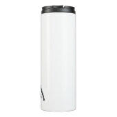 Waterverf Lotus Floral Chinoiserie Freehand Art Thermosbeker (Achterkant)