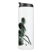 Waterverf Lotus Floral Chinoiserie Freehand Art Thermosbeker (Geroteerd rechts)