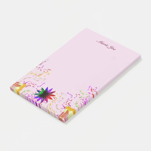  Waterverf Lotus Flower Boarder Post-it® Notes (Schuin)