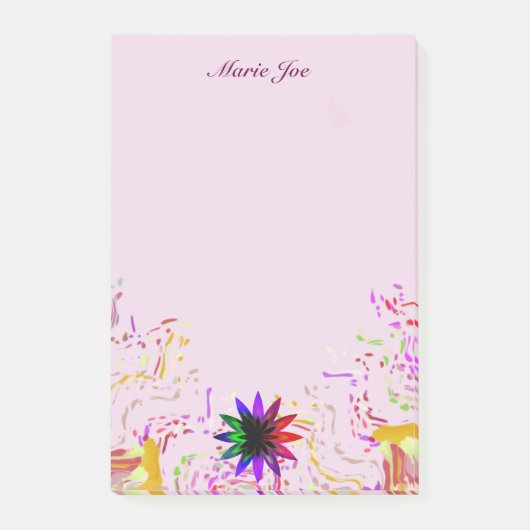  Waterverf Lotus Flower Boarder Post-it® Notes (Voorkant)