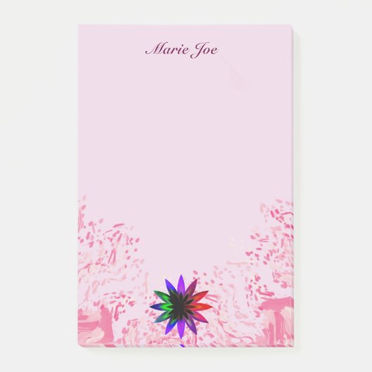  Waterverf Lotus Flower Boarder Post-it® Notes (Voorkant)