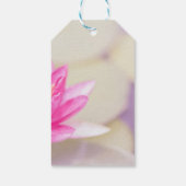 Waterverf Lotus Flower Bokeh Cadeaulabel (Achterkant)
