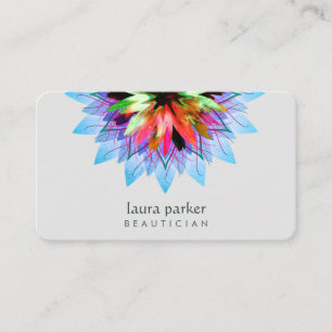 Waterverf Lotus Flower Classic Massage Yoga Visitekaartje
