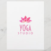 Waterverf Lotus Flower Flyer (Voorkant)