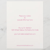 Waterverf Lotus Flower Flyer (Achterkant)