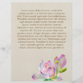 Waterverf Lotus Flower Flyer (Achterkant)