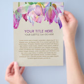 Waterverf Lotus Flower Flyer (Hand)