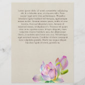 Waterverf Lotus Flower Flyer (Achterkant)