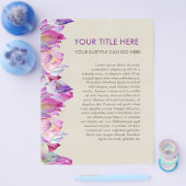 Waterverf Lotus Flower Flyer (Enkel)