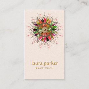 Waterverf Lotus Flower Healing Massage Yoga Visitekaartje