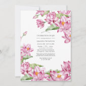 Waterverf Lotus Flower Indian Celebration of Life Kaart (Voorkant)