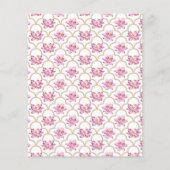 Waterverf Lotus Flower Indian Wedding Flyer (Achterkant)