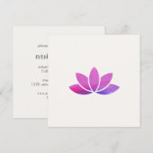 Waterverf Lotus Flower Invitation Kaart (Voorkant / Achterkant)