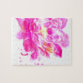 Waterverf Lotus Flower Legpuzzel (Horizontaal)