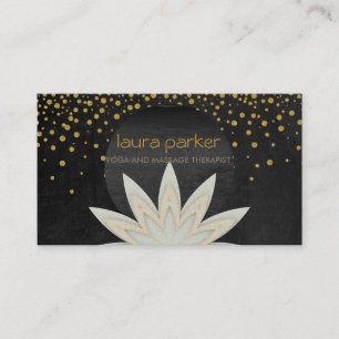 Waterverf Lotus Flower Logo Yoga Healing Health Visitekaartje