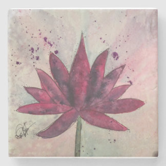 Waterverf Lotus Flower Onderzetters