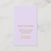 Waterverf Lotus Flower Paars Healing Yoga Visitekaartje (Achterkant)