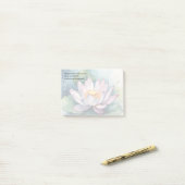 Waterverf Lotus Flower Post-it® Notes (Op bureau)