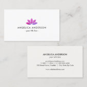 Waterverf Lotus Flower Visitekaartje (Voorkant / Achterkant)