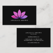 Waterverf Lotus Flower Visitekaartje (Voorkant / Achterkant)