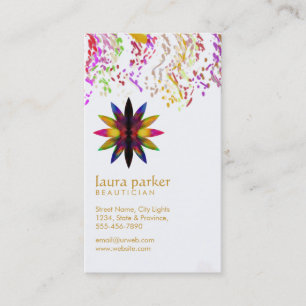 Waterverf Lotus Flower Yoga Meditation Health Spa Visitekaartje