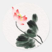 Waterverf Lotus Flowers Sticker (Voorkant)