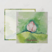 Waterverf Lotus Invitation Card Kaart (Voorkant / Achterkant)