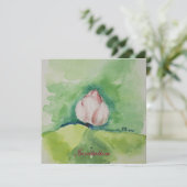 Waterverf Lotus Invitation Card Kaart (Staand voorkant)