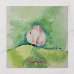 Waterverf Lotus Invitation Card Kaart